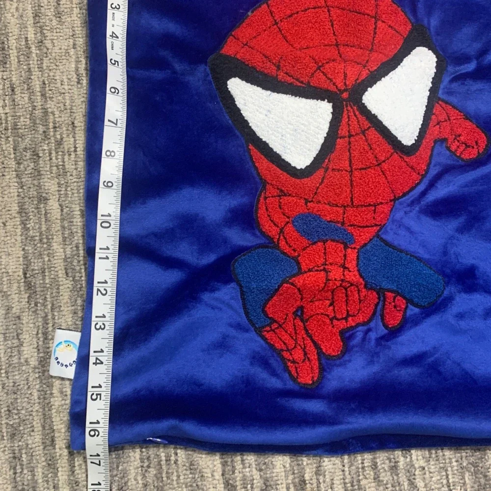 Marvel Spiderman Throw Pillow Covers 2 Pack Navy Blue Kids Room Decor 17x17 SOFT